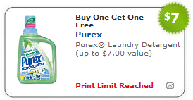 BOGO Purex Laundry Detergent Coupon