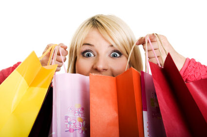 Excited Shopping Woman Excited Shopping Woman