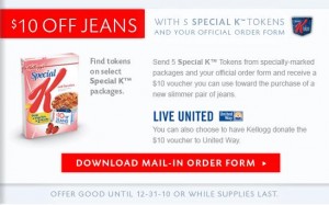 Special K $10 off Jeans Special K $10 off Jeans