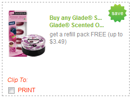 BOGO Glade Coupon BOGO Glade Coupon