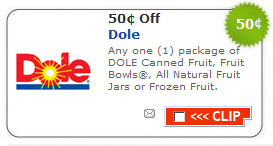 Dole Fruit Coupons