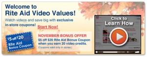 Rite Aid Video Values November
